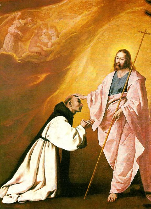 Francisco de Zurbaran jesus appears before fr .andres de salmeron